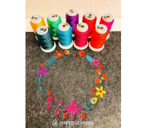 Stickdatei - Blumenkranz